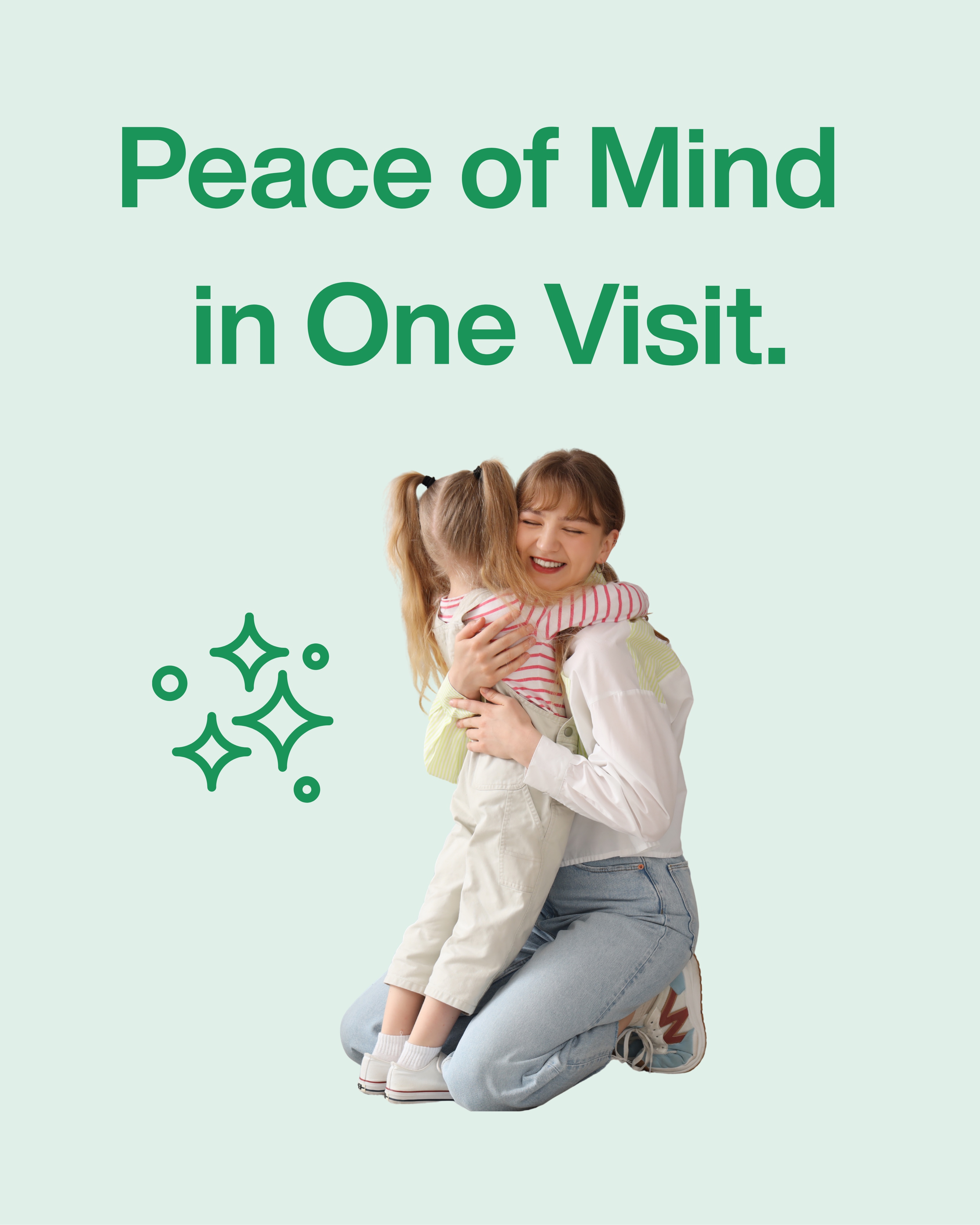 Peace of Mind in One Visit - Happy mother embracing her daughter after successful lice treatment
